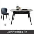 Light Luxury Rotating Rectangular Dining Table and Chair Set W159159