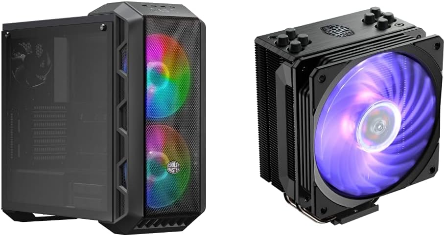 Tempered Glass Side Panel Carrying Handle RGB Fans CPU Air Cooler S477894
