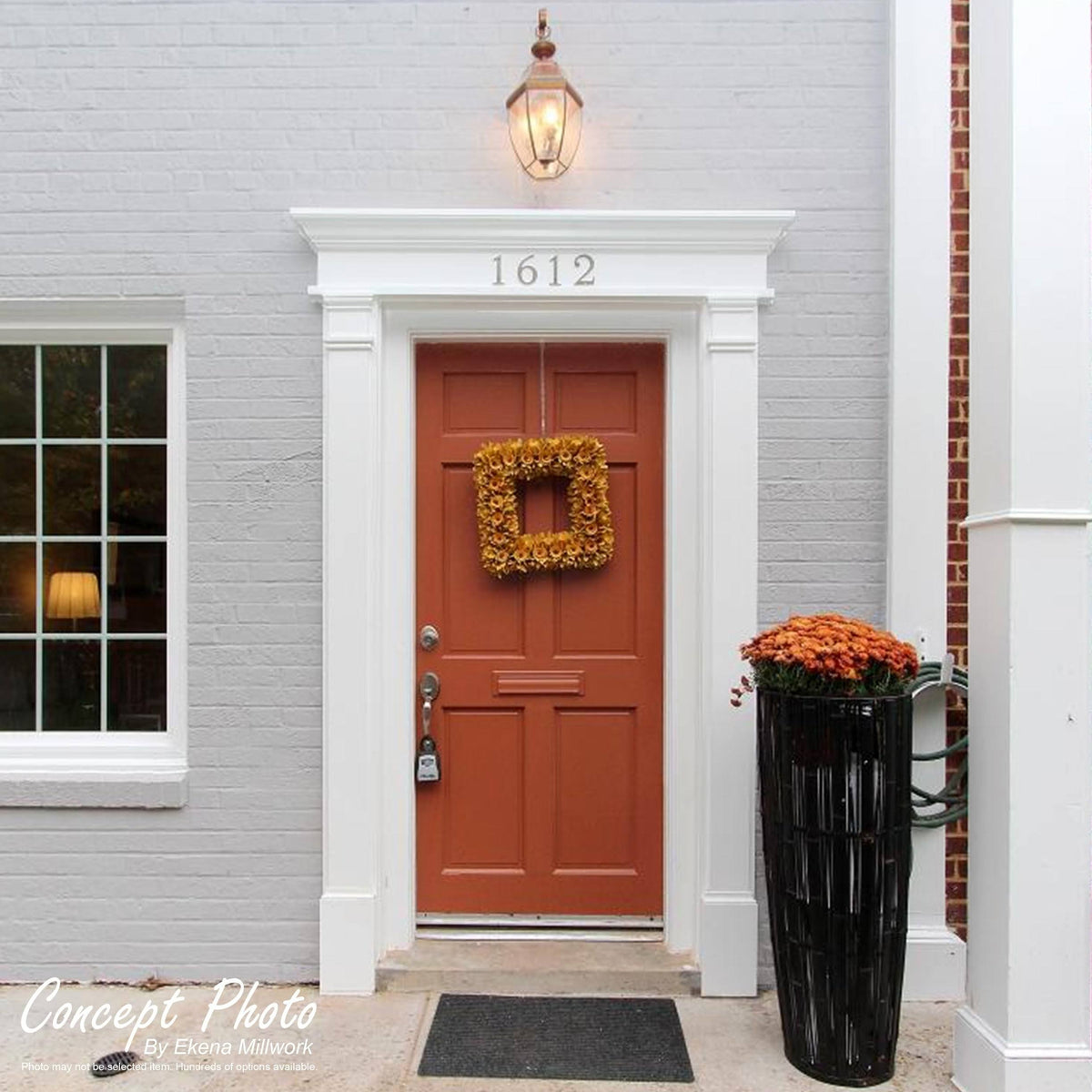 Raised Panel PVC Pilaster with Capital and Base (Pair) Q5516