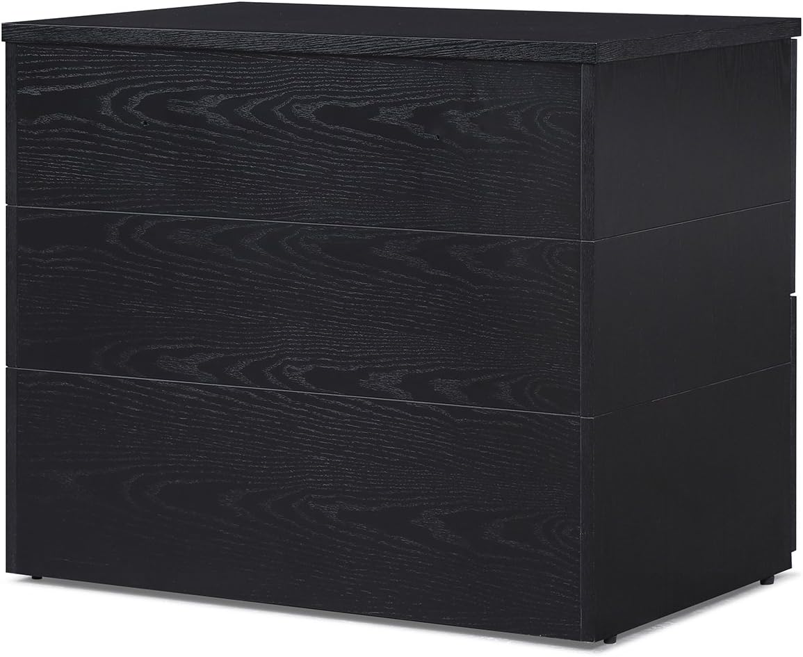 Black Oak 2 Drawer Lateral Filing Cabinet Y279