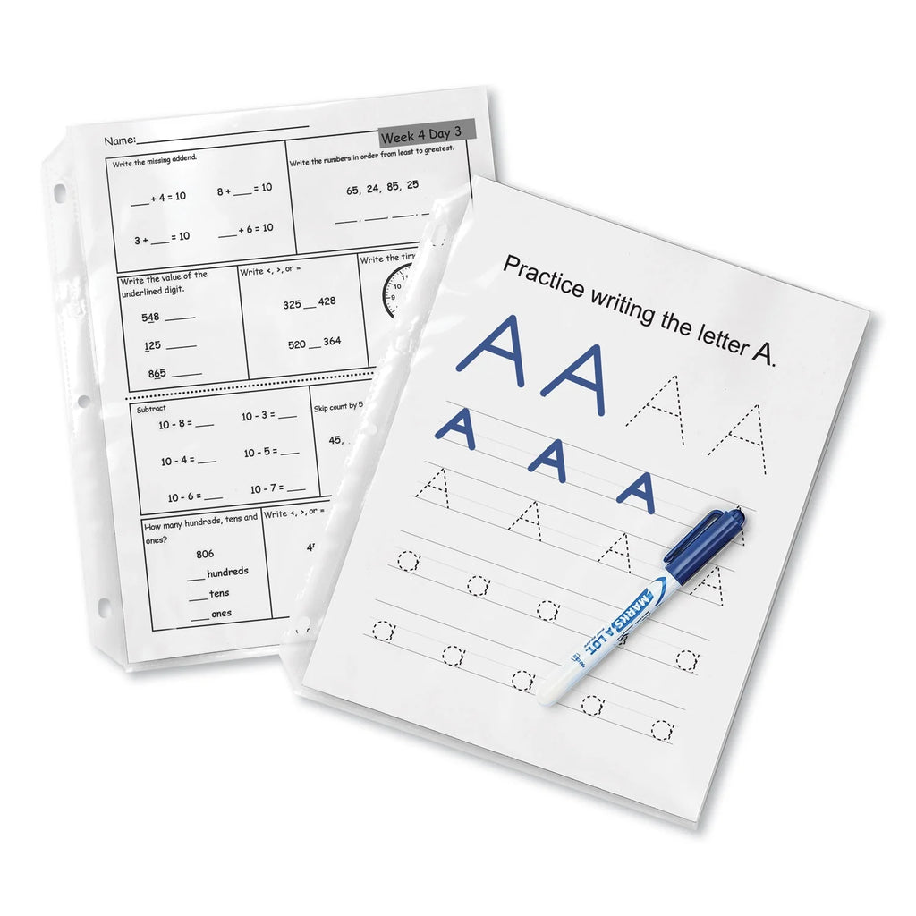 Letter Nonglare Poly Sheet Protectors, 200/Box D66057