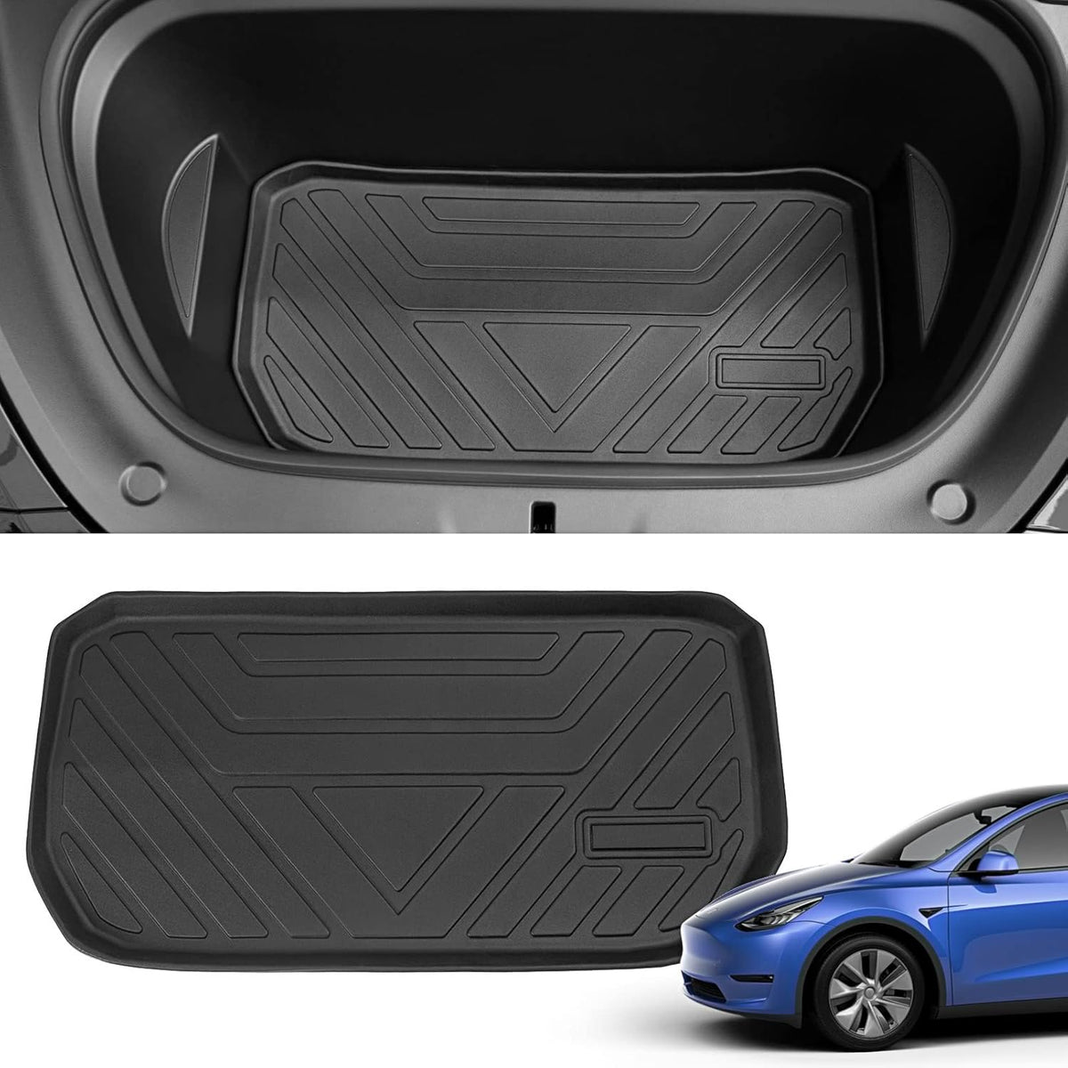 Trunk Mat Floor Mats Cargo Liner for Tesla Model Y 5-Seater B3193