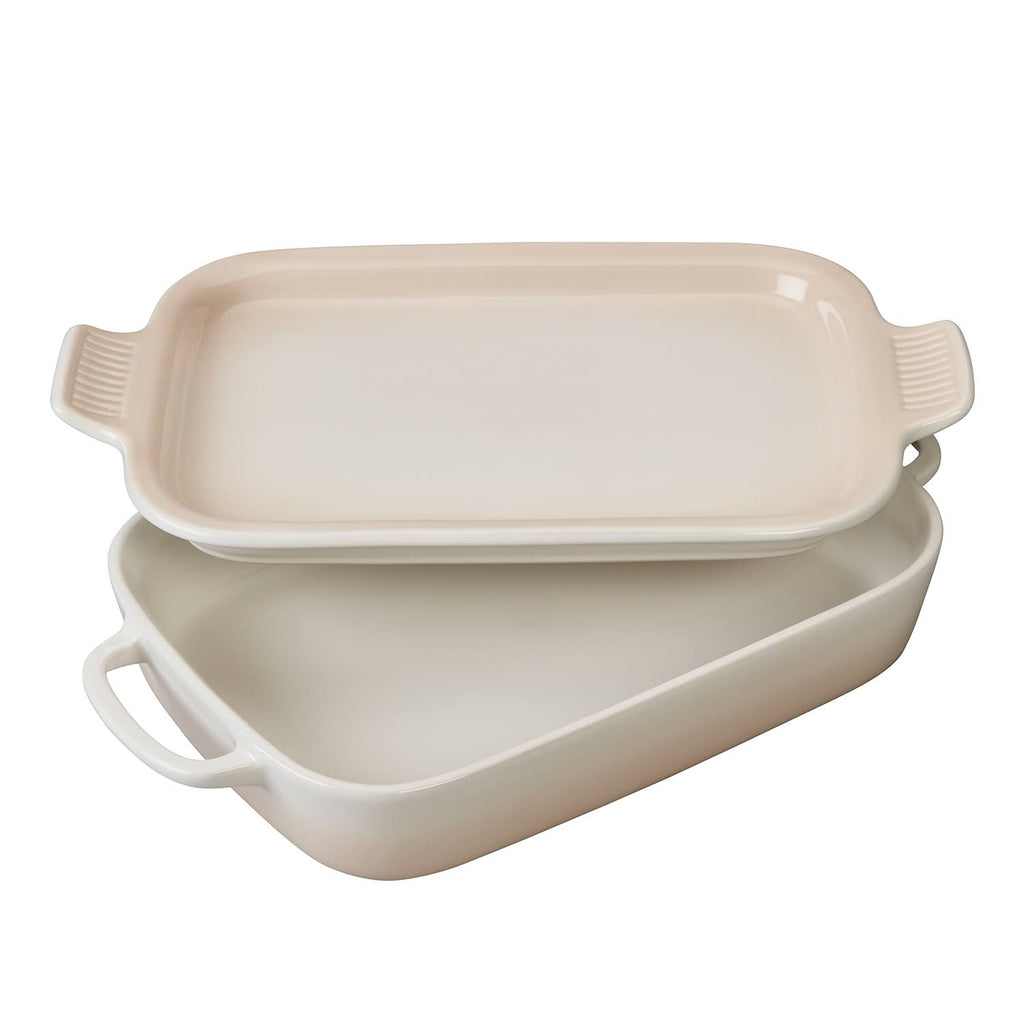 Deep Teal Stoneware Rectangular Dish with Platter Lid L99039