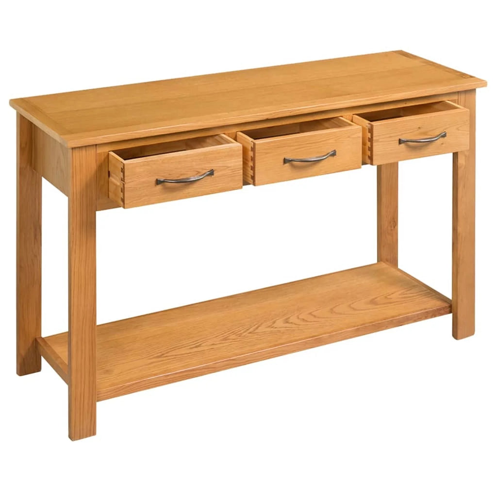 Solid Oak Wood Console Table B319
