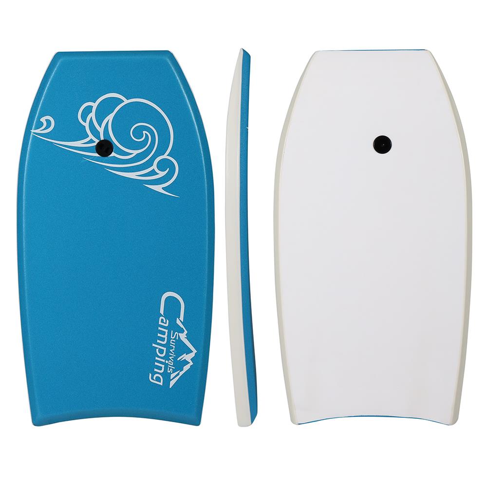 33" Lightweight Bodyboard with EPS Core, XPE Deck, HDPE Slick Bottom, Blue D72558