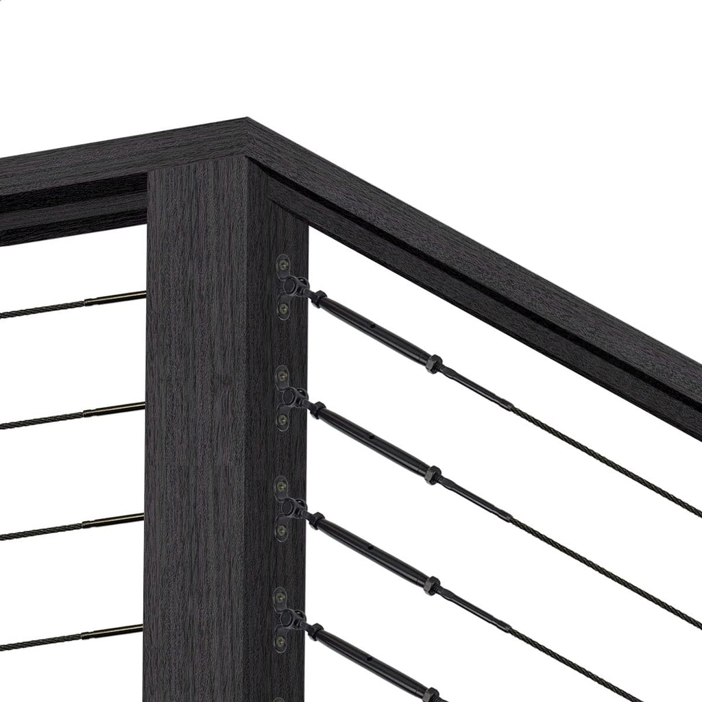 Black Cable Railing Hardware Kit, 10 Pairs W85185