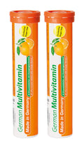 Multivitamin 10 Vitamins 40 Vegan Effervescent Tablets Orange Flavor I95441