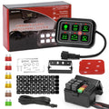 6 Gang Switch Panel 12V Circuit Control Box with Harness Label Sticker L992651