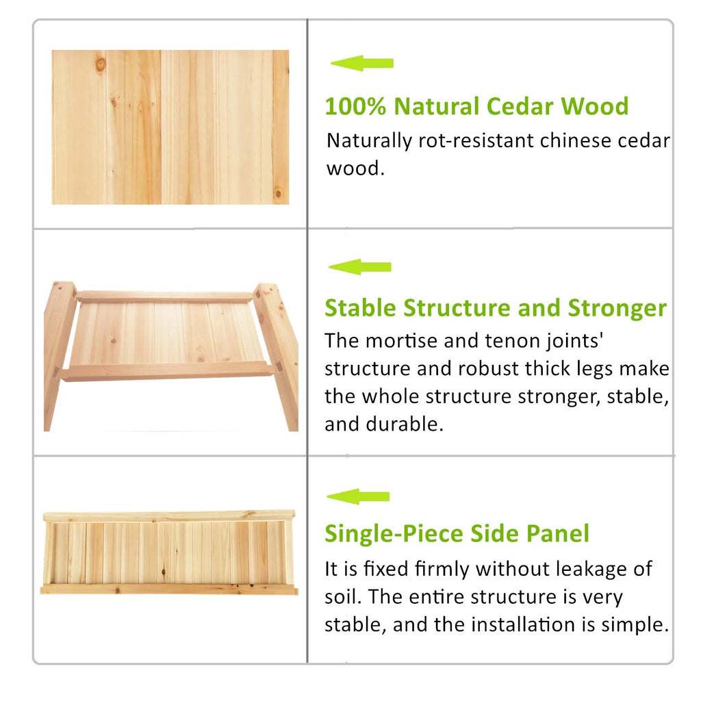 Cedar Elevated Garden Bed K827