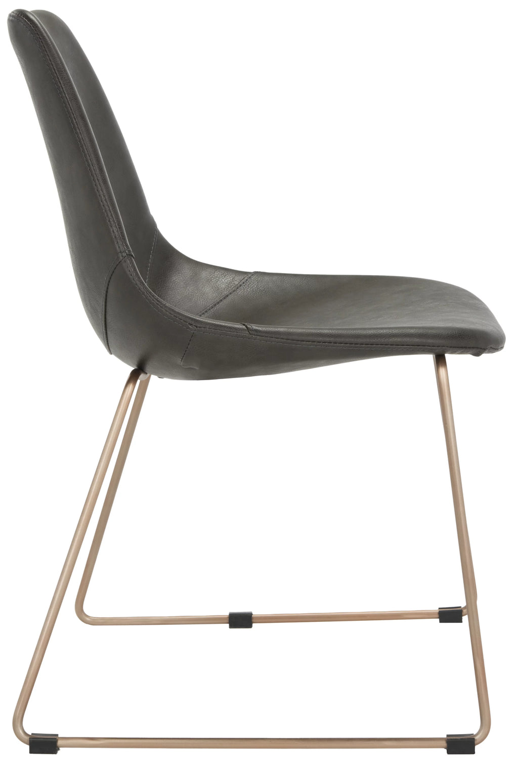 Grey Leather Dining Chair Set of 2 R6558