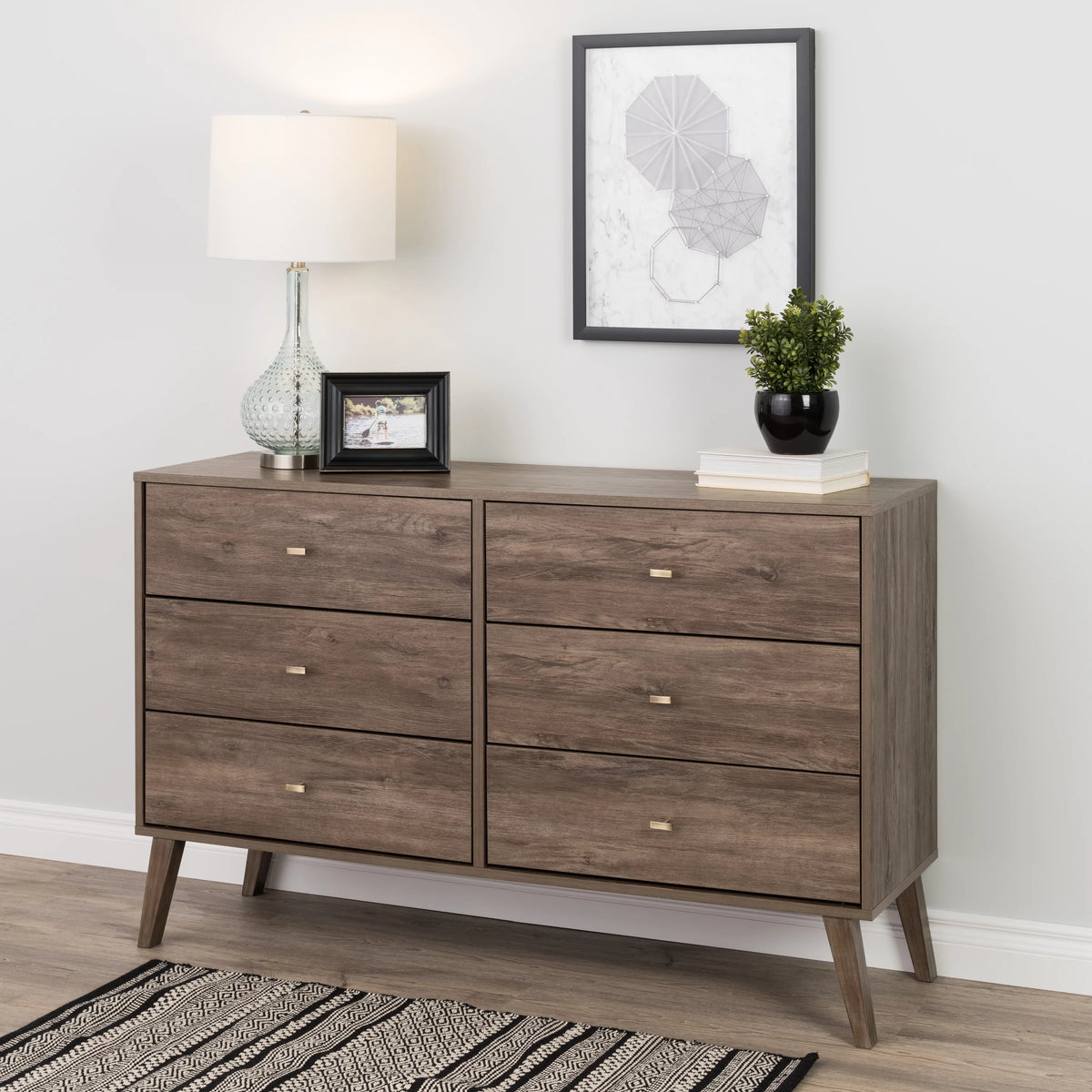 6 Drawer Wooden Dresser K49048