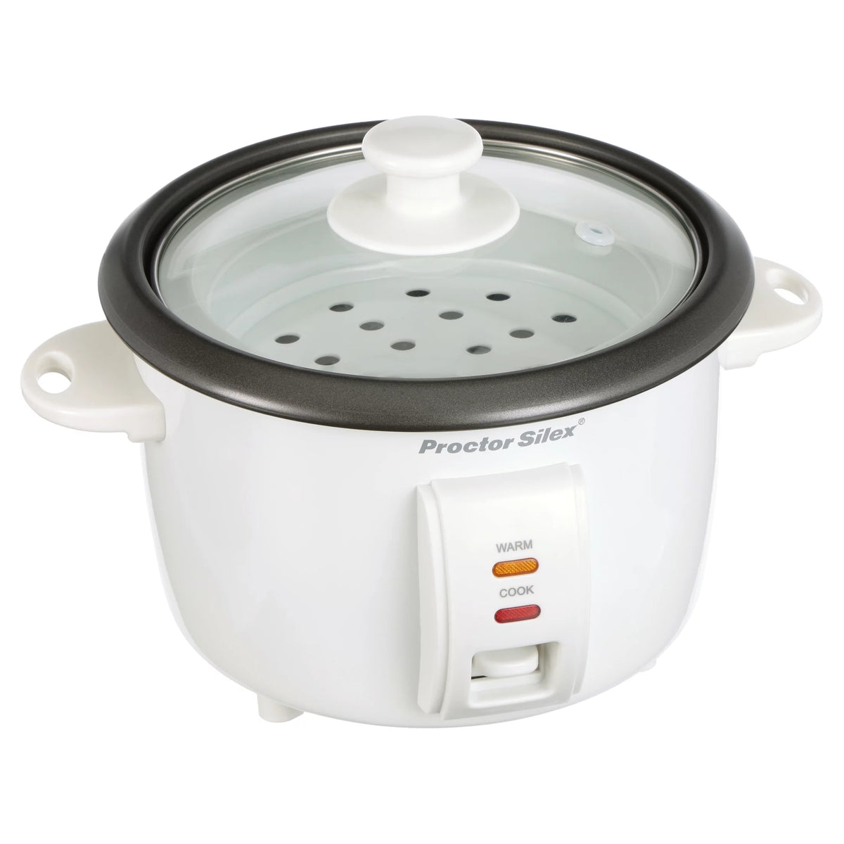 White 8 Cups Rice Cooker & Food Steamer A8523