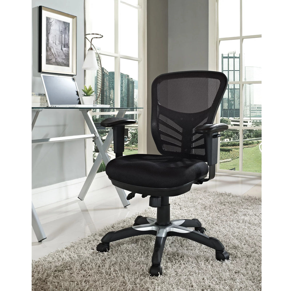 Black Mesh Office Chair T675