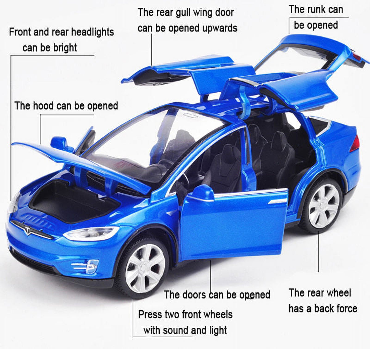 Pearlescent Blue Diecast Model Car U763384