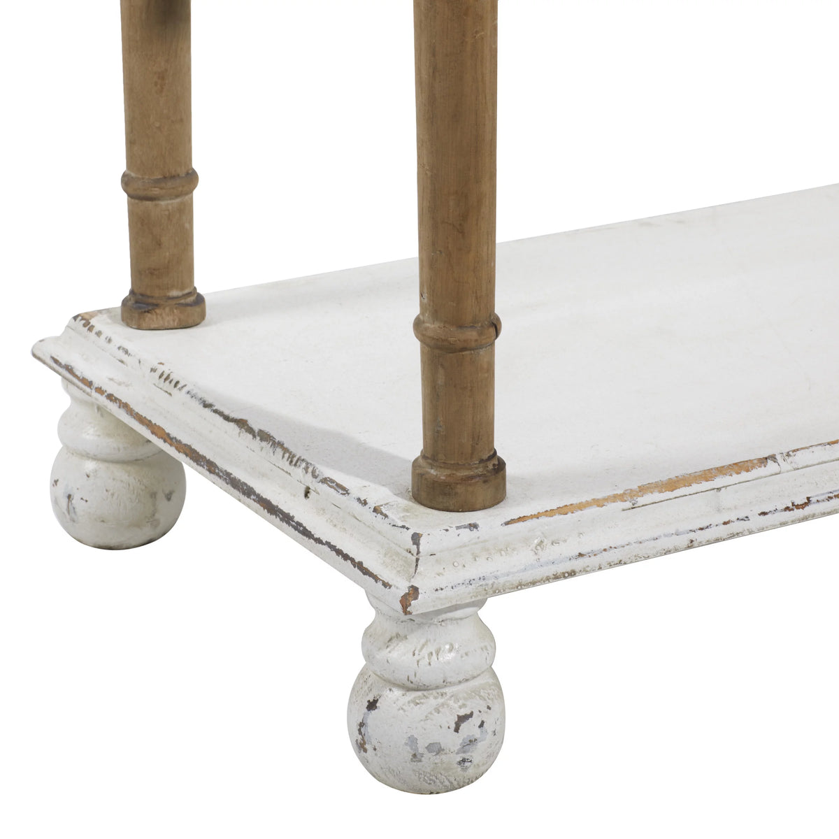 White Wood 5-Tier Shelving Unit I31246
