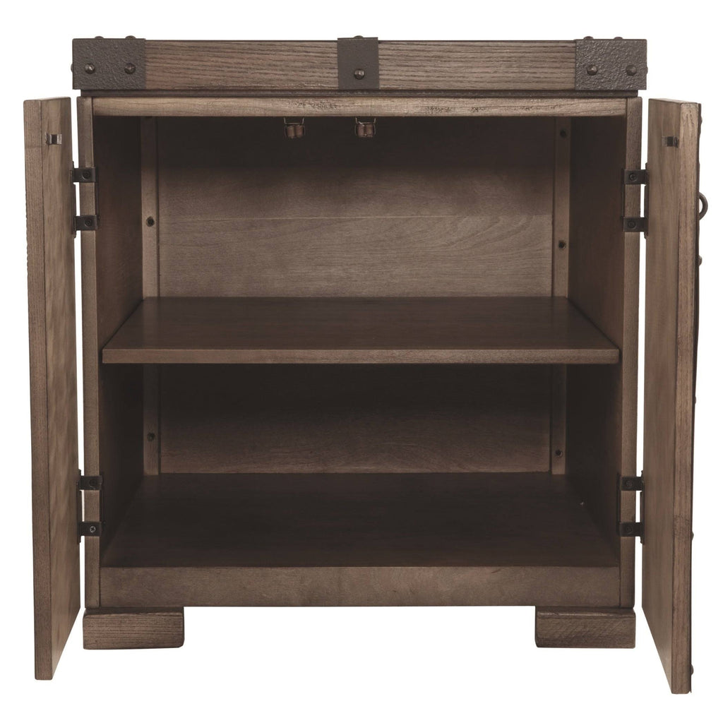 Grayish Brown Square End Table I101