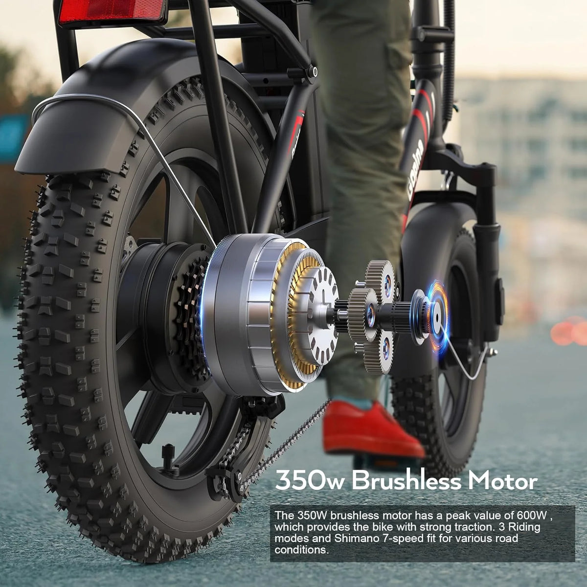 Folding 350W Step-Through Electric Bike K275050