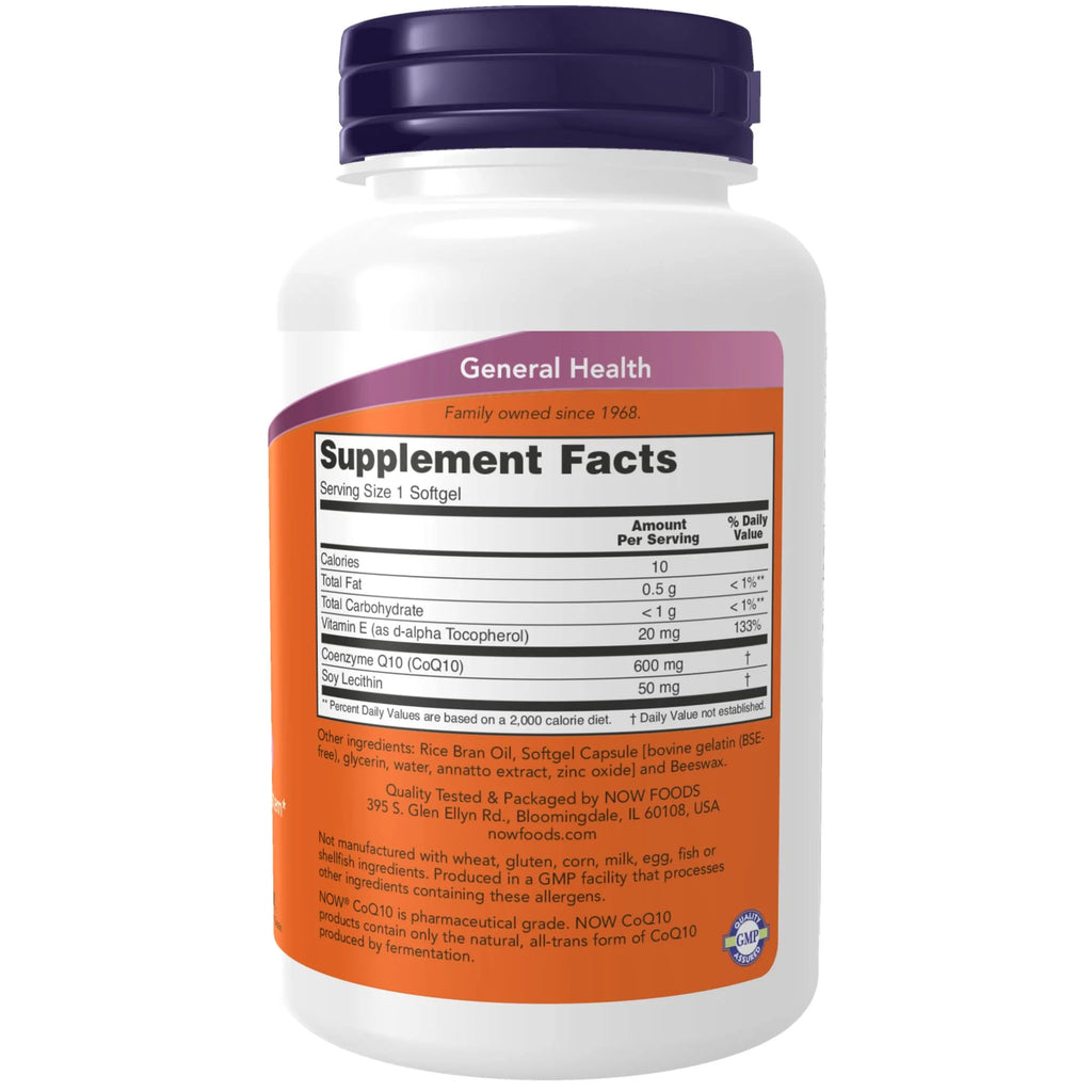 Coq10 600 Mg With Vitamin E & Lecithin, 60 Softgels G407