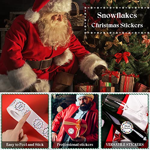 1000 Pcs 1.5 Inch Christmas Stickers (Black) I923