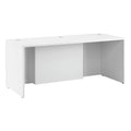 White Engineered Wood Executive Desk H736