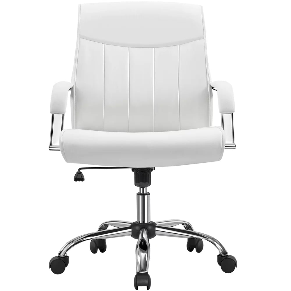 White PU Leather Executive Chair E679