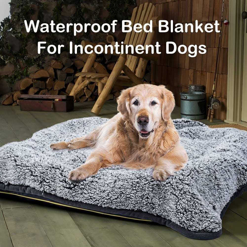 Waterproof Plush Pet Blanket with Sherpa Couch Cover Protector M19093
