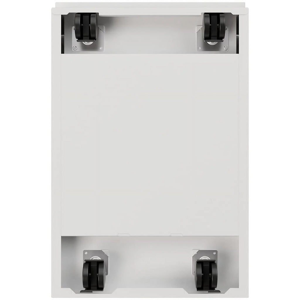 White 2 Drawer Metal File Cabinet Y8342