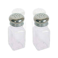 Salt and Pepper Shakers Glass 2 oz Metal Cap 12 PC C830803