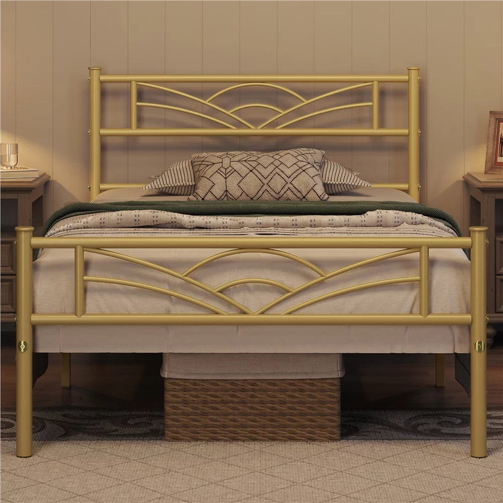 Queen Black Metal Bed L15140