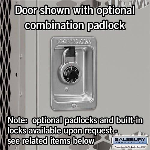 12x22 Wide Double Tier Vented Metal Locker I29394