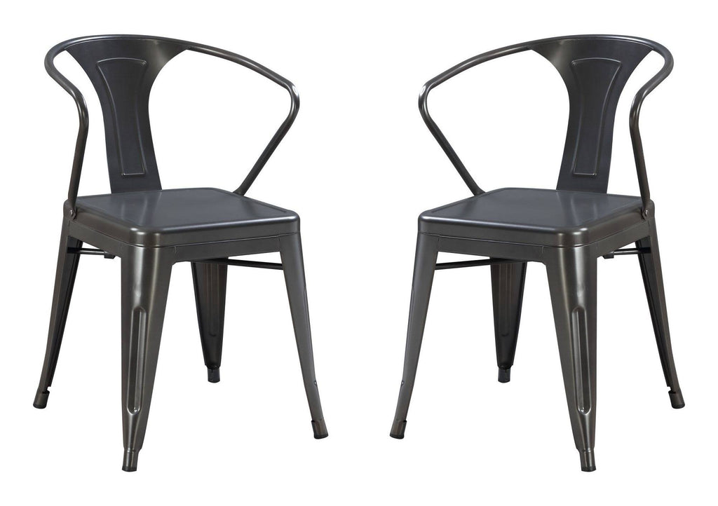 Charcoal Arm Chair Set of 2 R81805