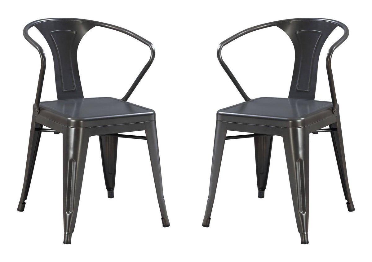 Charcoal Arm Chair Set of 2 R81805