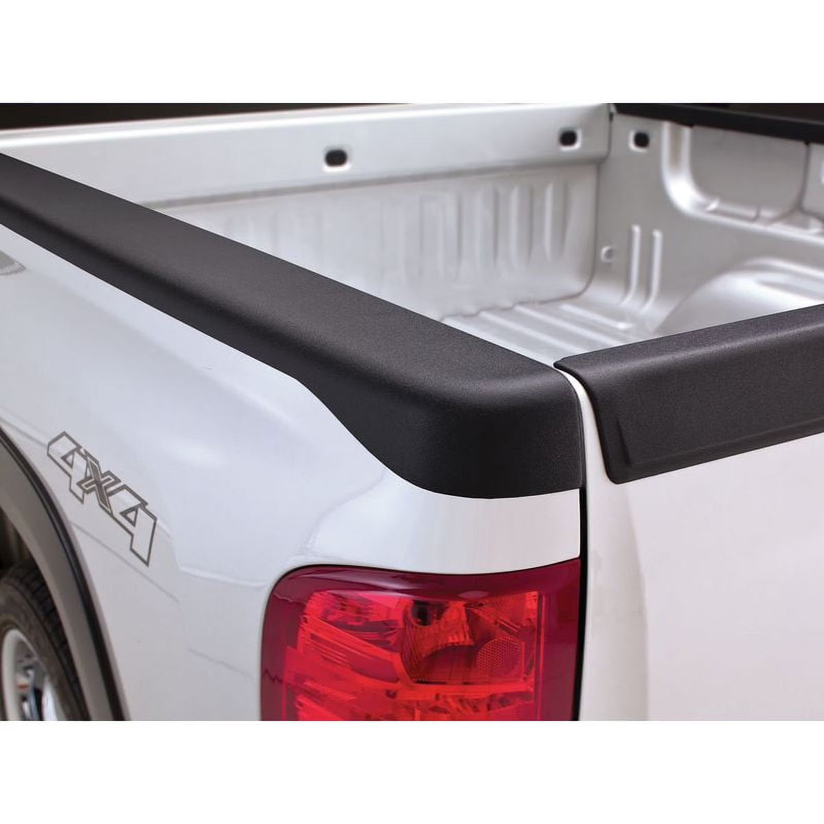 Black Smooth BedRail Caps with Stake Holes, 2-Pc Q2240