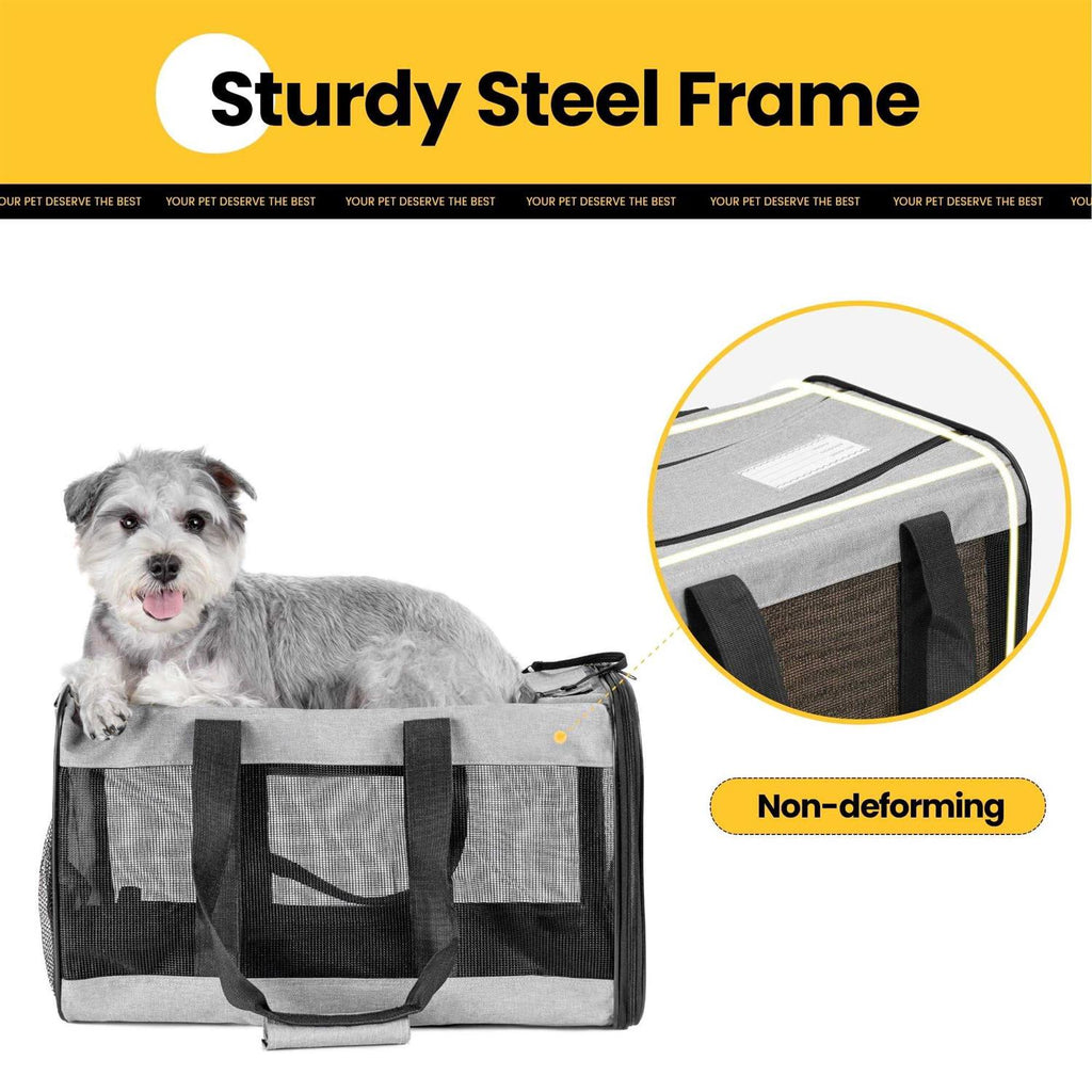 Soft-Sided Cat Carrier with Inner Safety Leash V431