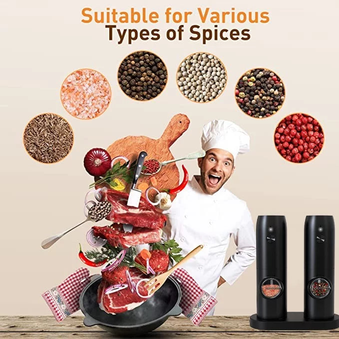 Electric Salt and Pepper Grinder Set of 2 P89744