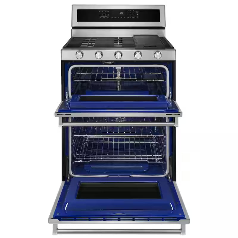 6.0 cu. ft. Double Oven Gas Range with Convection Oven in Stainless Steel V926315