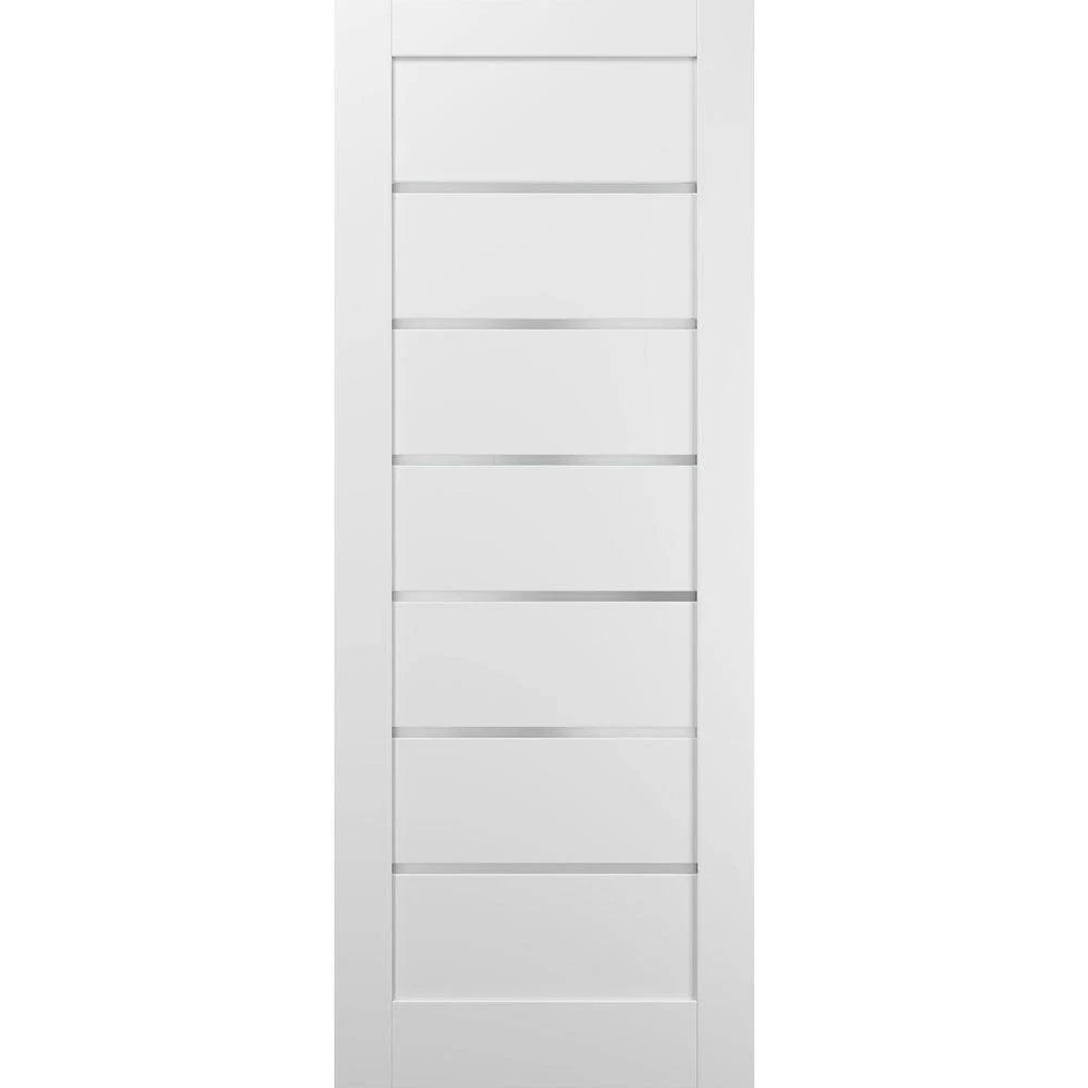 Slab Barn Door Panel 42 x 96 White Silk T502915