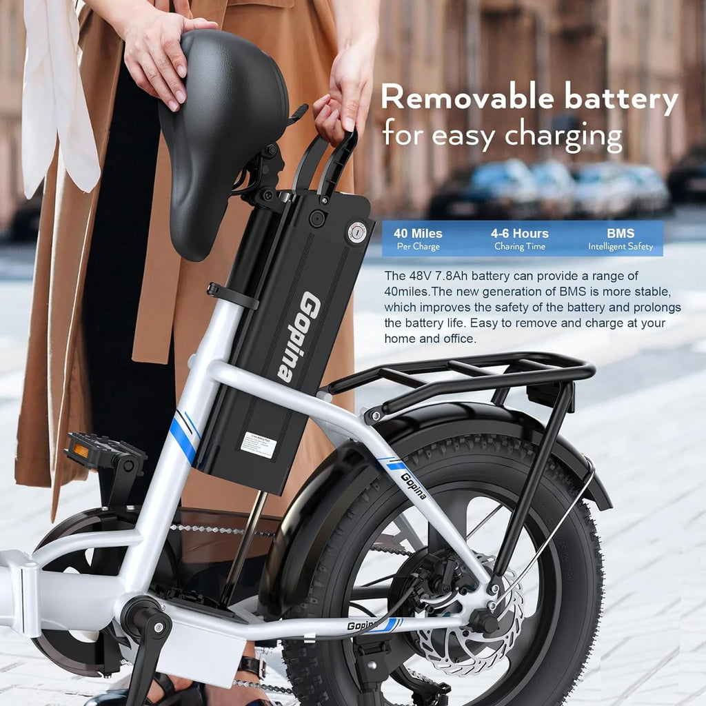 Folding 350W Step-Through Electric Bike K275050