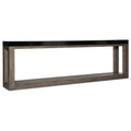 Contemporary Wood Console Table in Black and Brown D667