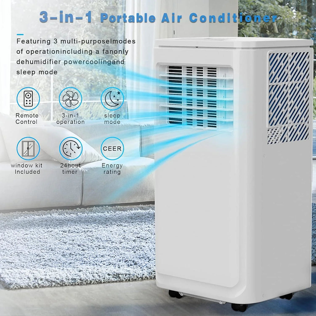 10000 BTU Portable Indoor Air Conditioner with Remote Control R107592