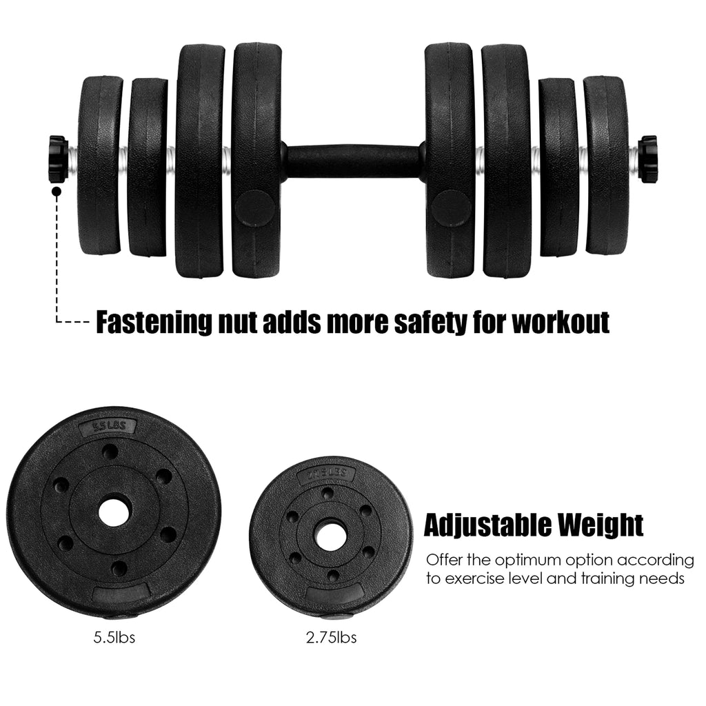 66 Lbs. Adjustable Dumbbell Set T6231