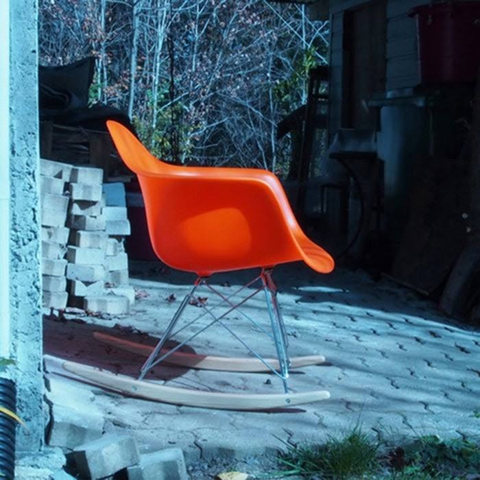 Light Gray Rocking Chair J50216