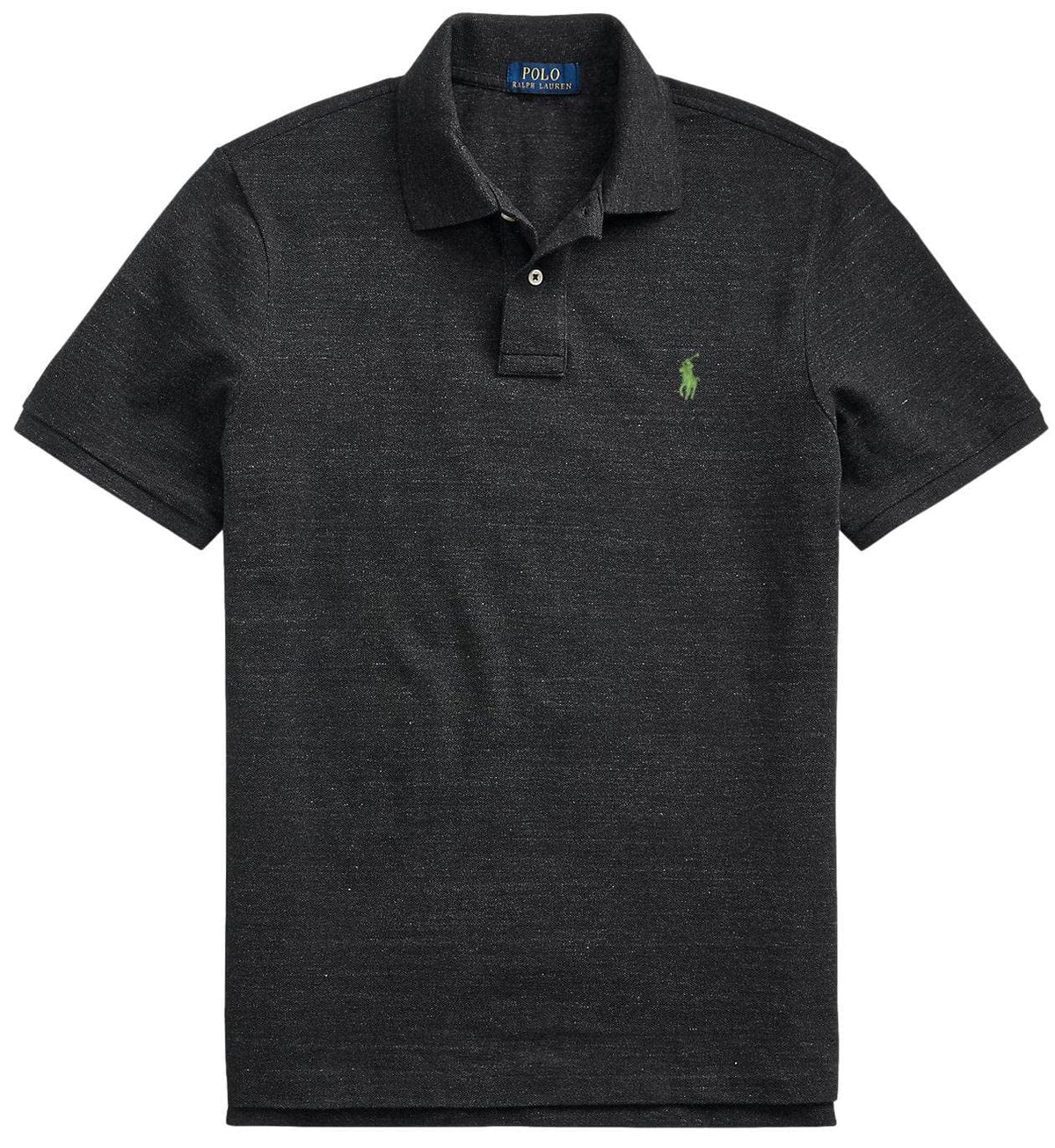 Men's Custom Slim Fit Polo Shirt Black Heather A857