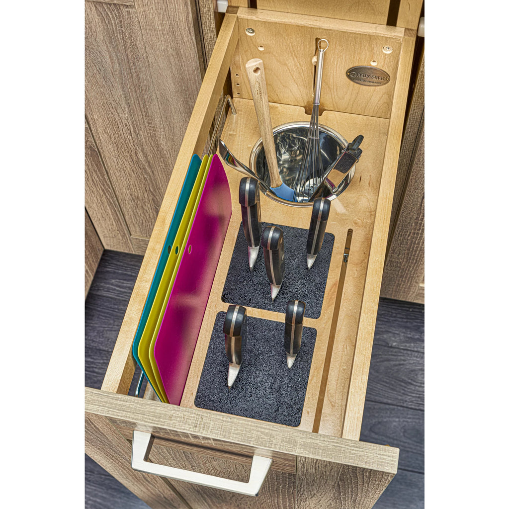 8 Inch Pullout Cabinet Organizer with Knife Block V301