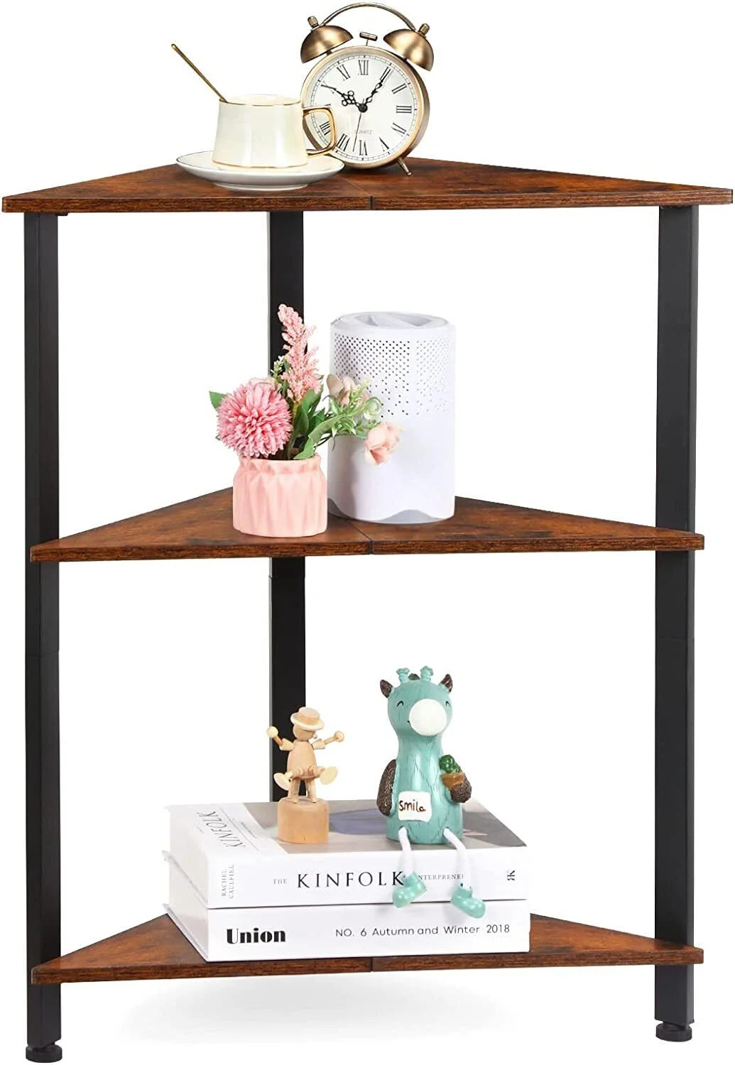 3 Tier Corner Bookshelf D693