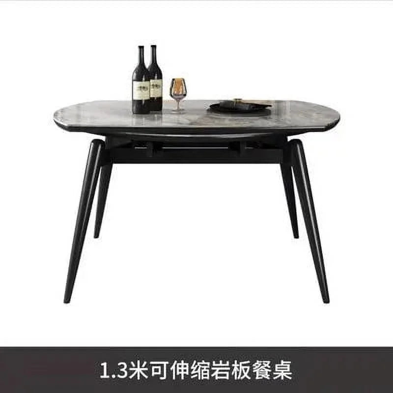 Light Luxury Rotating Rectangular Dining Table and Chair Set W159159