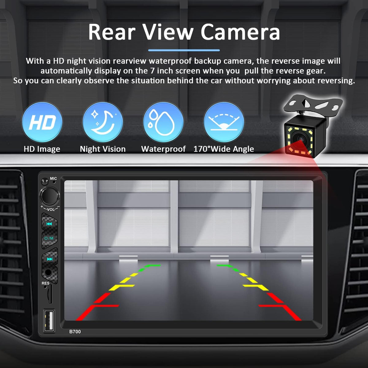 7 Inch Touch Screen Car Stereo with Carplay and Android Auto M9720