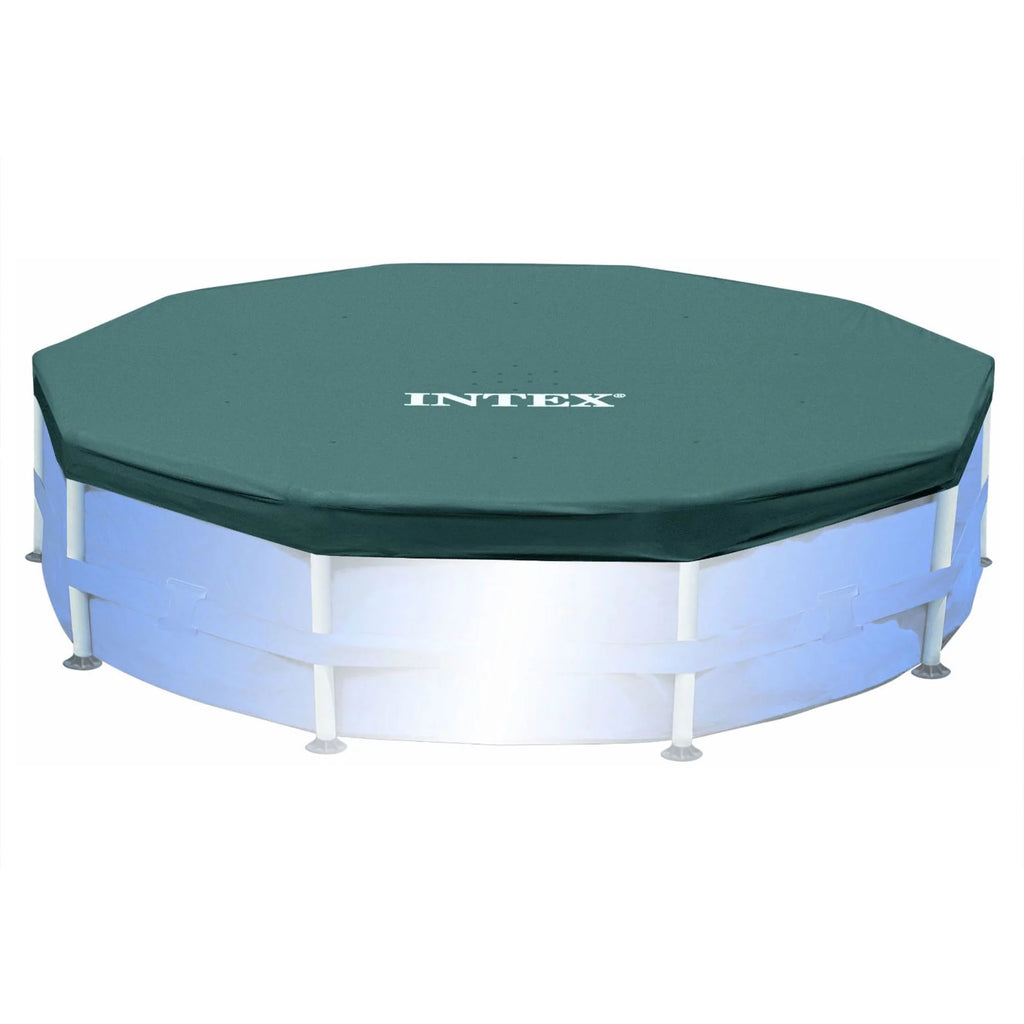 Round Metal Frame Above Ground Swimming Pool with Cover V77165