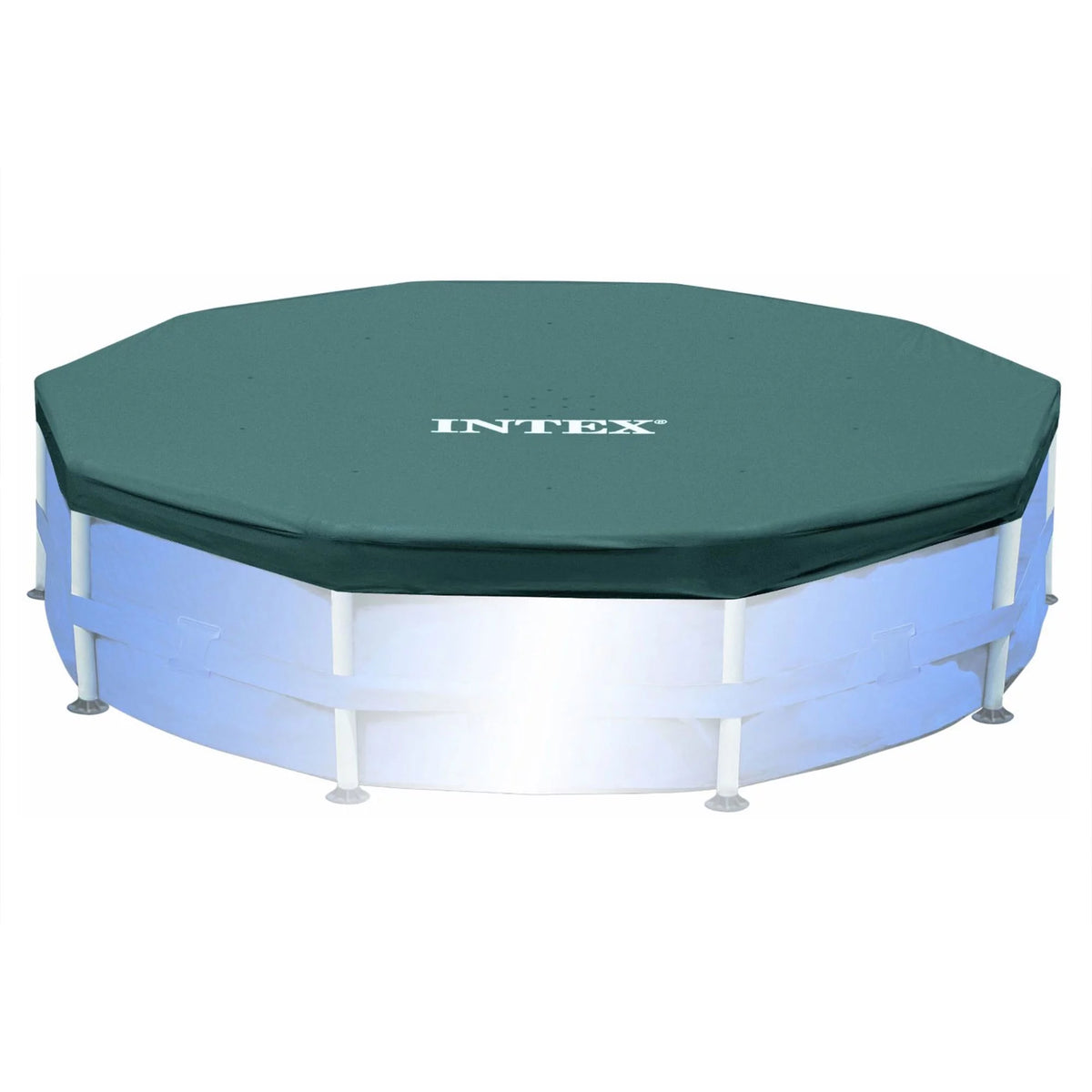 Round Metal Frame Above Ground Swimming Pool with Cover V77165