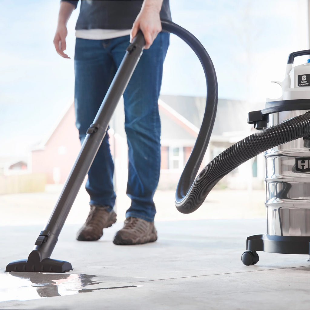 6 Gallon 5 Peak HP Stainless Steel Wet/Dry Vacuum X5361